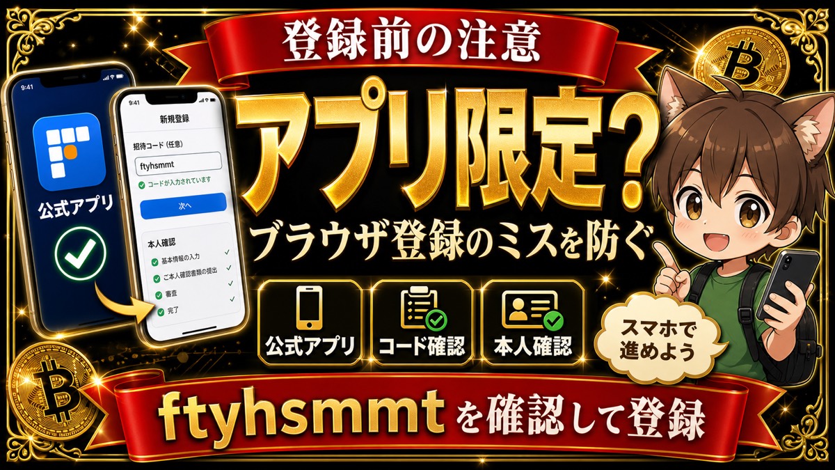 ビットフライヤー招待コードはアプリ登録で使うべきかを解説